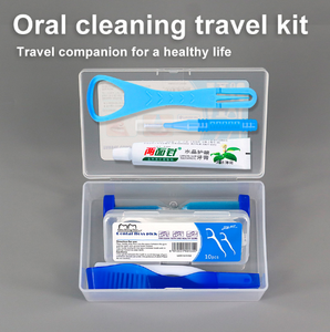Kit <span class=keywords><strong>de</strong></span> Cuidado Bucal <span class=keywords><strong>de</strong></span> Viaje <span class=keywords><strong>de</strong></span> 6 Piezas con <span class=keywords><strong>Cepillo</strong></span> <span class=keywords><strong>de</strong></span> <span class=keywords><strong>Dientes</strong></span>, <span class=keywords><strong>Pasta</strong></span> <span class=keywords><strong>de</strong></span> <span class=keywords><strong>Dientes</strong></span>, Limpiador <span class=keywords><strong>de</strong></span> Lengua <span class=keywords><strong>y</strong></span> <span class=keywords><strong>Estuche</strong></span>, Set <span class=keywords><strong>de</strong></span> Higiene Dental Personalizado, Disponible OEM - Product Image 2