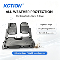 Tapis de sol de voiture KCTION 5D toutes saisons, imperméables et antidérapants, doublures de plancher OEM ODM, ajustement usine pour Chery Jetour T1 LHD 2026