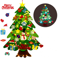 Écharpe interchangeable écologique, 5 pièces, en feutre, bonhomme de neige de noël et décoration d'arbre de noël, pour maison, cadeau de noël pour enfants