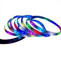 Intelligente RGB LED-Lichtstreifen Flexibles Farbwechsel-Lichtband mit Fernbedienung & Musik-Synchronisation für Schlafzimmer, Wohnzimmer & TV-Hintergrundbeleuchtung