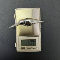 Leurre dur Flicker Shad 5cm 5g, action Flicker, flottant lentement, leurre de surface pour eau douce avec yeux 3D, durable pour la pêche en eau douce