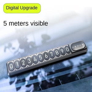 Accessoires automobiles : Nouvelle plaque d'immatriculation lumineuse pour téléphone <span class=keywords><strong>portable</strong></span>, type à aspiration magnétique, plaque de stationnement <span class=keywords><strong>temporaire</strong></span> haut de gamme en plastique, modèle H10 - Product Image 2