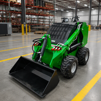Senpower Mini Skid Steer Loader Log Loader Backhoe Front Loader Dumper EPA Kapasitas Bucket 0.12m Wheel Loader Bertenaga Diesel