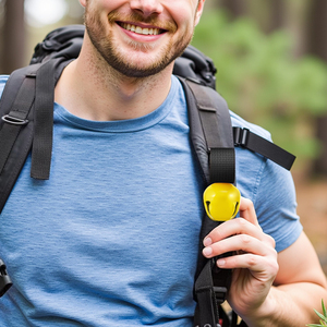 Cloche métallique R-S-A pour la randonnée, le vélo, le camping et les sports, avec silencieux magnétique puissant, technique de peinture, pour la survie et la chasse - Product Image 2