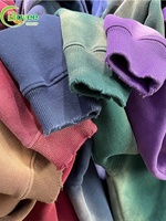 Sweat-shirts en molleton français 420 GSM, 100% coton, poids lourd, effet délavé vintage, tie-dye, pour hommes