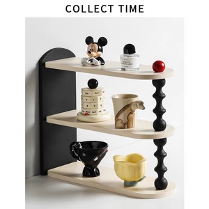 Retro Style Desk Storage Rack 3 Tier <b>Shelf</b> For Cup Display Organize Space Saving <b>Desktop</b> Organizer - Product Image 5