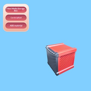 Boîte de stockage de médias filtrants pour aquarium, cube en maille <span class=keywords><strong>creuse</strong></span> avec culture de bactéries pour la purification de l'eau, matériau PP - Product Image 6