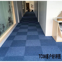 Dalles de moquette en PVC antidérapantes à boucles pour bureaux, maisons et hôtels - Dalles carrées modernes de qualité commerciale