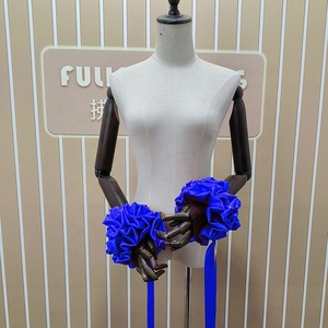 زي رقص نسائي للبالغات FLHY-05 لمسابقات الرقص الاحترافية بأكمام منسدلة مصنوع من البوليستر لأداء المسرح - Product Image 5