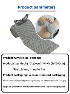 Vendaje elástico para heridas de emergencia al por mayor, vendaje médico de diferentes tamaños para tratamiento de primeros auxilios - Product Image 3