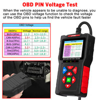Jfind JF700 Ultra Universal OBD2 escáner lector de código de falla de coche probador de batería profesional 2 en 1 herramienta de diagnóstico