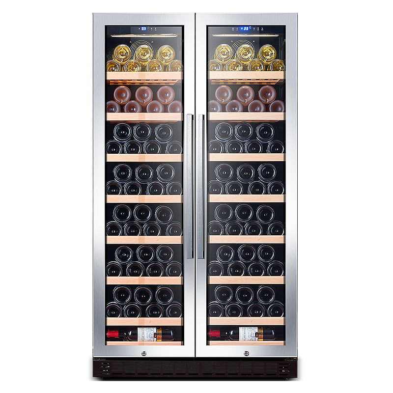 Porte d'acier inoxydable/armoire normale de vin