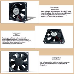 ขายตรงจากโรงงาน DC8025 HBL พัดลมอินเวอร์เตอร์กำจัดยุง พร้อมไฟส่องสว่าง ลมอุ่น แบบลูกปืนคู่ 5V12V24V ขายดีที่สุด - Product Image 5