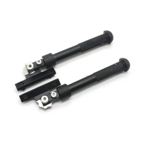 Alliage d'aluminium Rotation à 360 degrés Rétractable Split Tactical Bipods Adjustable Hunting Bipods