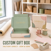Boîte d'expédition en carton ondulé personnalisée avec fermeture adhésive pour emballage de cosmétiques et de cadeaux