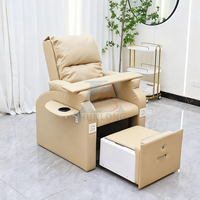 Chaise de pédicure sans plomberie avec cuvette intégrée, équipement de spa pour ongles, fauteuils et bassin de pédicure, vente en gros
