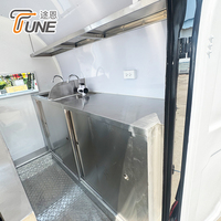 Remolque de Comida Multifuncional, Cocina Móvil, Camión de Catering con Equipamiento Completo para BBQ, Hamburguesas, Tacos, Café, Helados