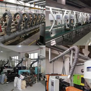 Bras extracteur de fumée de soudure flexible réglable de 3,0 m avec capot de 200 mm, parfait pour l'assemblage électronique, les postes de travail, le soudage - Product Image 6