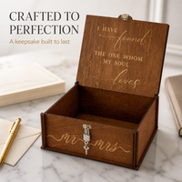 Boîte à cadeaux de mariage, boîte à souvenirs en bois gravée Mr et Mme pour la mariée et le marié, cadeau de couple, vente en gros