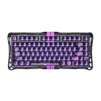 Clavier à axe magnétique Gravastar V75 LITE, tout en aluminium, filaire, monomode, pour jeux électroniques, effet d'éclairage RVB