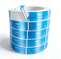 Étiquettes autocollantes rectangulaires personnalisées de 10 ml pour flacons en vinyle holographique, résistantes aux déchirures et imperméables pour l'emballage des flacons