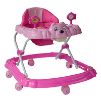 Trotteur pour bébé avec lumière et musique Assistant d'apprentissage Jouets pour l'entraînement à la marche-Andador pour bébé avec roues de siège confortables