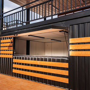 Casa Contenedor Modular de 20 pies y 40 pies, Contenedor de Envío Modificado para Oficina, Cocina, Apartamento, Hotel, Villa, Acero Duradero - Product Image 1