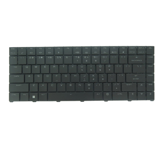 Laptop Keyboard for SiComputer Nauta W1502 01W Pro English US Black With RGB Backlit New