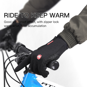 Guanti da equitazione impermeabili in pile invernale con Touchscreen caldo per sport all'aria aperta <span class=keywords><strong>e</strong></span> ciclismo - Product Image 5