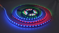 SK6812 DMX RGBW RGB noir PCB blanc 30led 60led individuel 1 led 1 IC adressable Rgbic Led bande