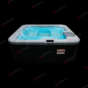 อ่างอาบน้ำร้อนสปาจากุซซี่กลางแจ้งพร้อมฝาครอบ - Product Image 3