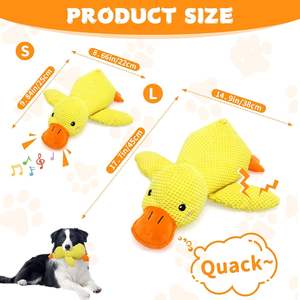 Nuovi arrivi giallo anatra Indoor poliestere PP cotone di lusso Pet <span class=keywords><strong>Dog</strong></span> movimento interattivo Chew cigolante giocattoli - Product Image 6