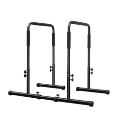 Doble palo de fitness negro