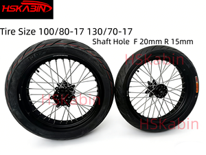 ชุดล้อ HSKabin 17 นิ้ว สำหรับ Surron Ultra Bee ยาง Kenda แท้แบบไม่มียางใน ล้อแม็กซ์ จานเบรค สเตอร์ - Product Image 4