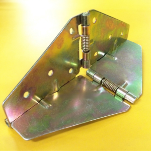 Charnière papillon industrielle pour mobilier, 160 mm, 1,5 mm, en fer zingué, antirouille, montage en surface, 4 trous par volet, pour salle à manger - Product Image 1
