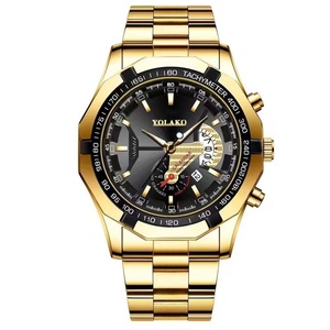 Reloj de Cuarzo para Hombre con Esfera Grande, Visualización de Fecha Extra Grande y Correa de Acero Inoxidable - Product Image 1