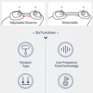 Collar Masajeador EMS con 15 Niveles de Pulso Eléctrico y 5 Niveles de Calor, Compresa Caliente de Doble Pulso para Dolor Muscular - Product Image 3