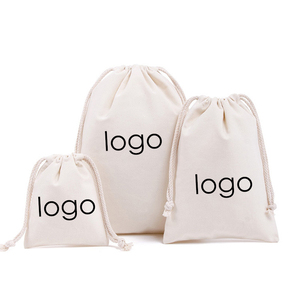 Borsa privata privata in tela di lino di cotone nero con logo stampato in <span class=keywords><strong>bianco</strong></span> per borsa cappello scarpe per imballaggio custodia antipolvere - Product Image 5