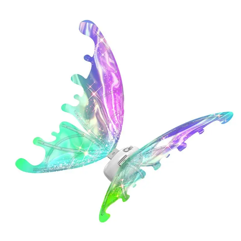 2023 Dowellin Technology Electric DIY Butterfly wings Girls Toy Angel Wing Stage Props Luminous Fairy Wngs