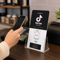 CR80 QR-Code Programmierbare NFC-Karte mit NTAG213-Chip für Google/Instagram/Facebook/WhatsApp/Trustpilot/Tripadvisor/TikTok Bewertungen