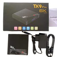 Usine directe Smart Tv Box Bangladesh Google Voice Android 4K Jeu Ultra HD TVbox Décodeur 6K Gamer TX9 Pro 8gb 128gb Tv Box