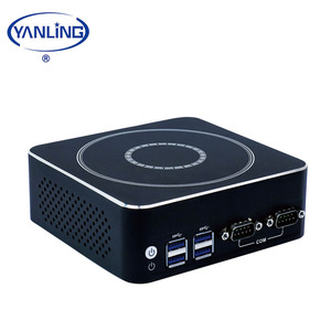 Yanling Meilleur Mini PC i7 7500u processeur <span class=keywords><strong>2</strong></span> Lan Barebone Ordinateur de jeu De Bureau avec 4 USB3.0 <span class=keywords><strong>2</strong></span> USB2.0 - Product Image 1