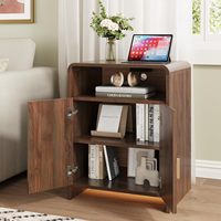 Ensemble de tables de chevet modernes en bois avec tiroirs pour chambre à coucher et mobilier de maison