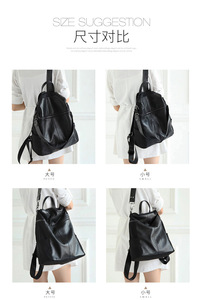 Vintage <b>Backpack</b> Genuine <b>Leather</b> Women's <b>Backpack</b> <b>Large</b> Capacity School Bag for Girls Leisure Shoulder Bags - Product Image 3