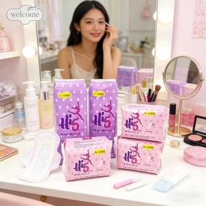 Article en livraison gratuite, vente en gros Alibaba, marque privée, serviettes hygiéniques écologiques, fines, absorbantes, pour femmes. - Product Image 2