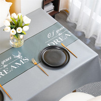 Nappe de Table en PVC à imprimés, nappe personnalisée avec support en tissu, 50 pièces
