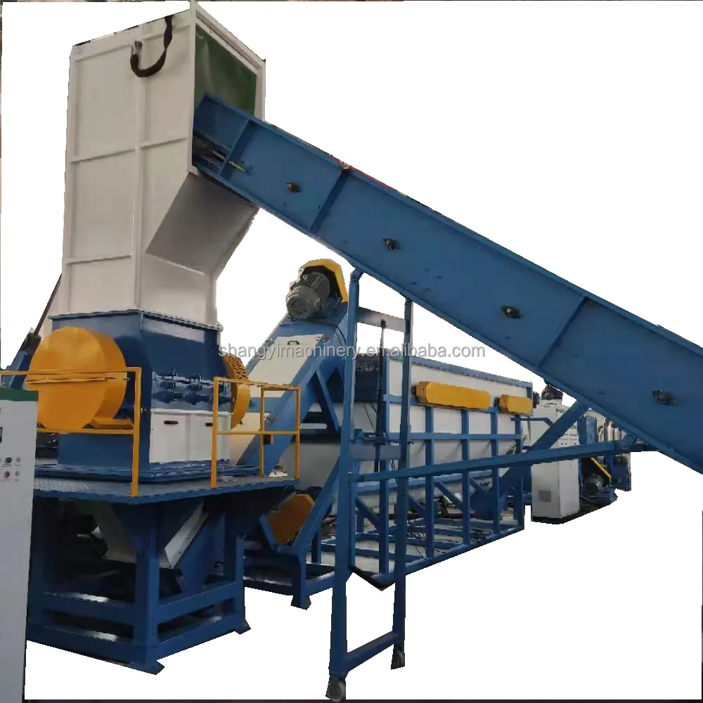 Pp Fles Plastic Crusher Wasmachine Recycling Machine