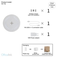 Chargeur sans fil pour revêtement de meubles, adaptateur AC/DC, nouveauté
