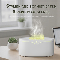Humidificateur à flamme portable USB mini ultrasonique à brume fraîche, petit diffuseur d'arômes de bureau avec CE Rohs FCC