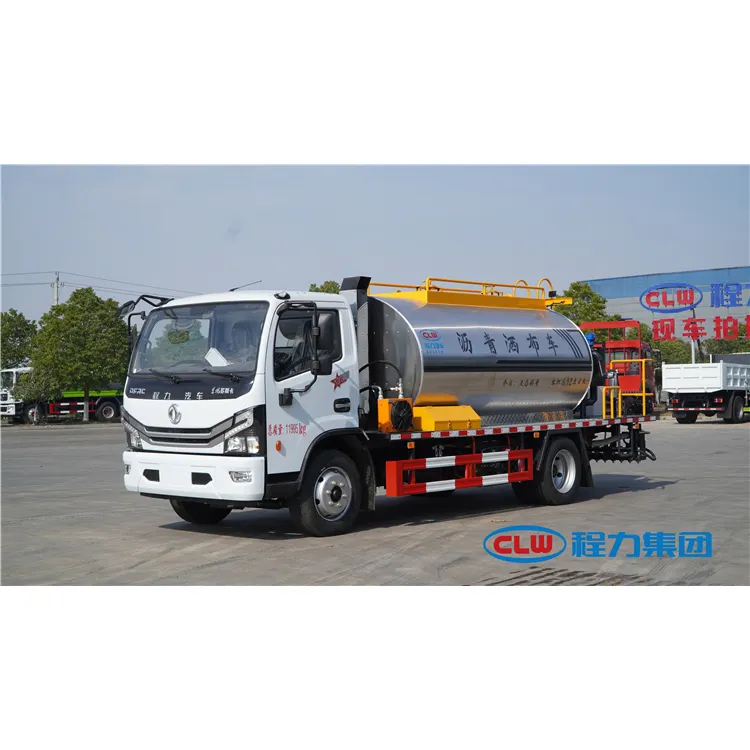 DONGFENG 6m3 אוטומטי ביטומן מרסס אספלט מפיץ משאית לכביש בנייה